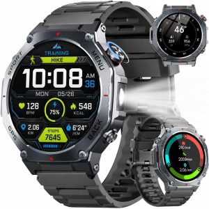 Jugeman Montre Connectée Homme GPS intégré Montre Sport